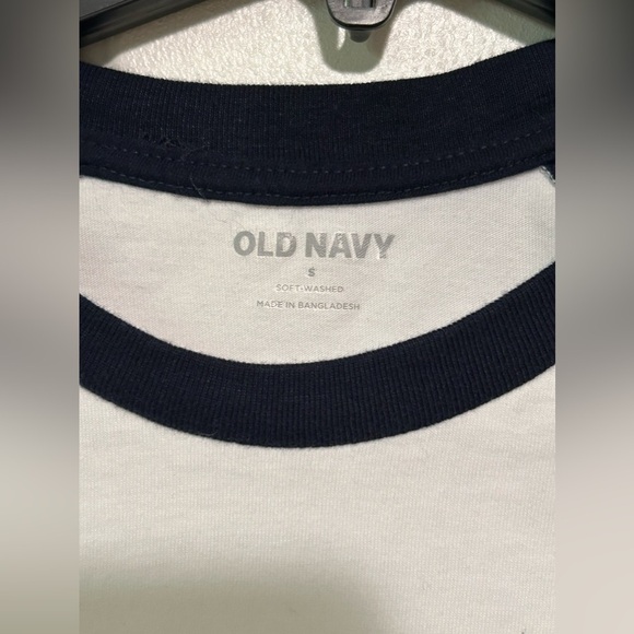 Old Navy Soft-Washed Color-Blocked Long Sleeve Baseball Tee Men’s Size S - Picture 2 of 3